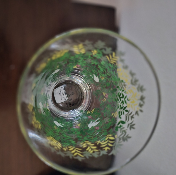 Paule Marrot For Anthropologie Leaves Birds Drinking Glass Tumbler New - Picture 5 of 5